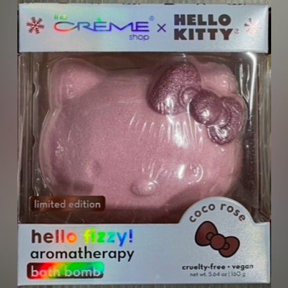 ✨The Crème Shop x Hello Kitty Hello Fizzy! Aromatherapy Bath Bomb Coco Rose✨ - Picture 5 of 6